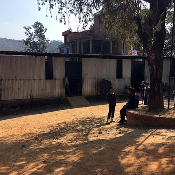Many schools in Nepal built Temporary Learning Centre after the 2015 earthquake damaged their buildings